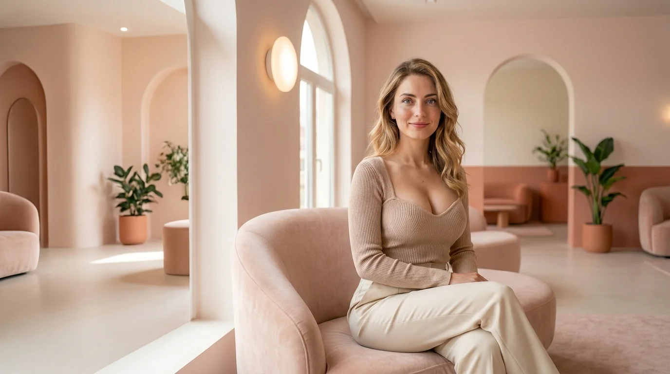 Zufriedene Patientin nach Brustvergrößerung bei Brustservice Deutschland